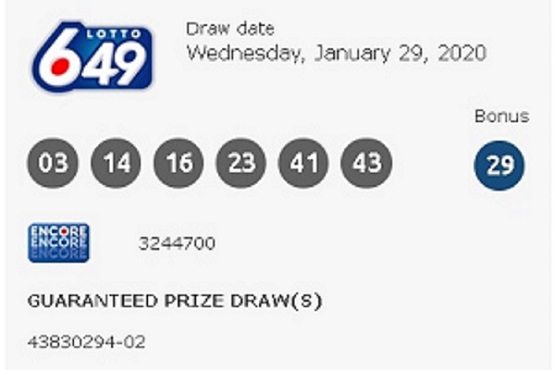 winning lotto numbers for january 13th